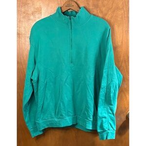 Lululemon Kelly Green French Terry Half Zip Sweatshirt Sweater Active Gorpcore
